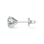 Round Shape Stud Earrings - 4 Prongs Martini Setting - Infinite Gems Limited