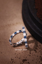 Sapphire x Lab Diamond Eterntiy Ring - Infinite Gems Limited