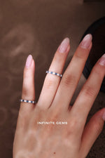 Sapphire x Lab Diamond Eterntiy Ring - Infinite Gems Limited